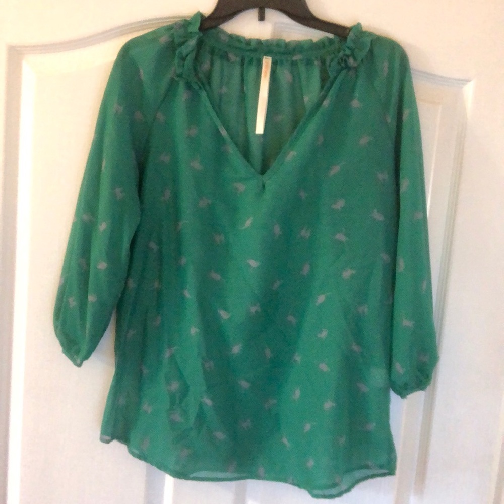 Cat print blouse